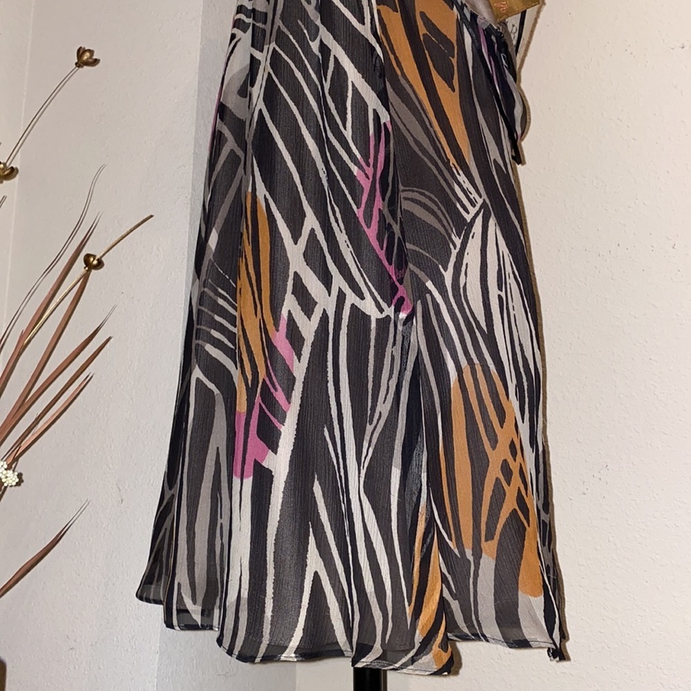 Ali Ro dress women’s 2 black gray pink orange - Picture 6 of 14